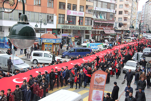 Rizede teröre tepki yürüyü?ü