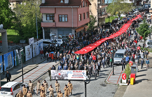 57 Alay Yürüyüşü yapıldı