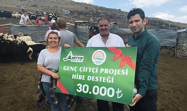 Artvinde 629 küçük baş dağıtıldı