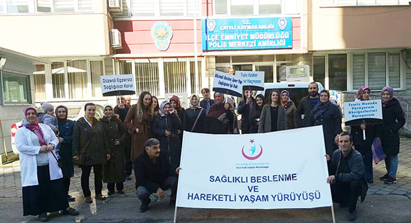 Çayelinde Sağlıklı Yaşam Yürüyüşü