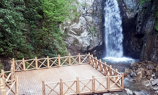 Rize`de `saklı şelale` turizme kazandırılıyor