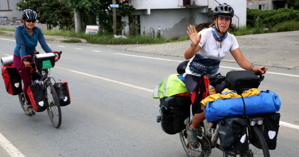 İspanyol Sara`nın Dünya Bisiklet Turunda 9uncu Durağı Türkiye