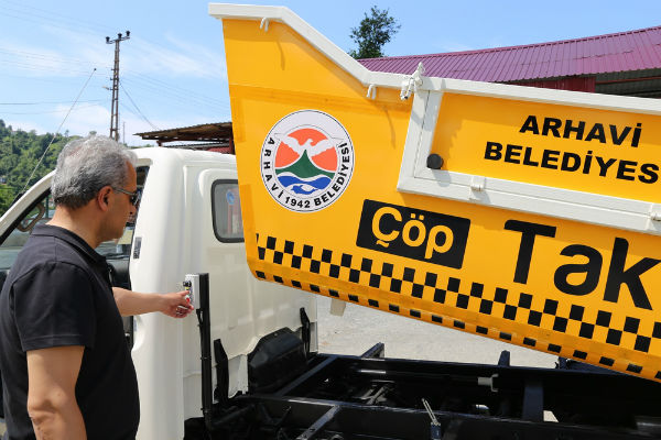 Arhavi Belediyesi Araç Envanterine Çöp Taksi Eklendi