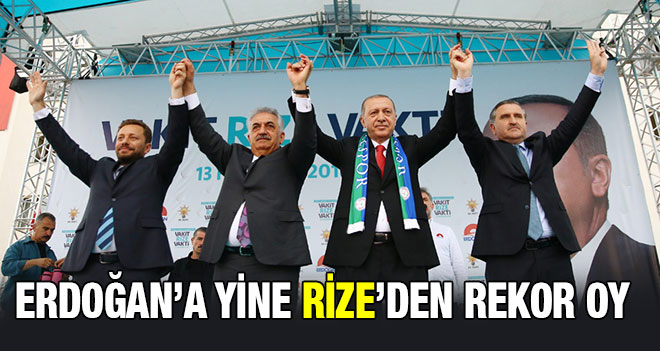 Rize de seçimin galibi AK Parti