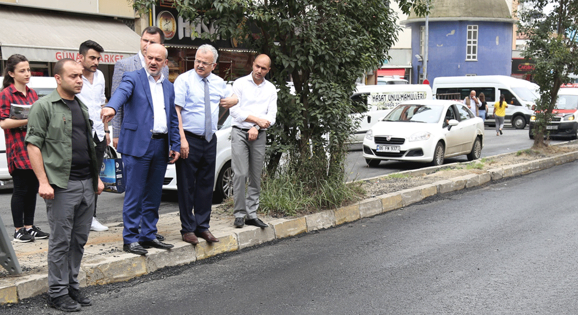 Başkan Kasap asfalt çalışmalarını yerinde inceledi