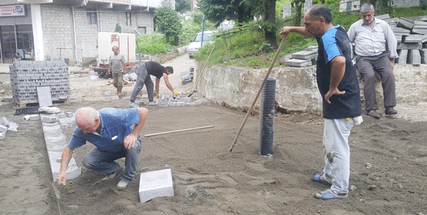 Kendirli parke çalışmaları, hız kesmiyor