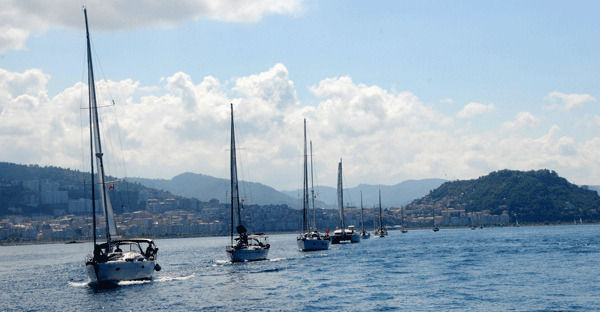 Karadeniz rallisine katılan yatlar Giresun`da