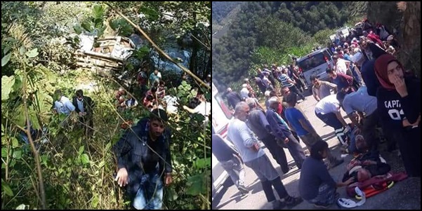 Yayla yolunda kaza: 5 ölü, 16 yaralı