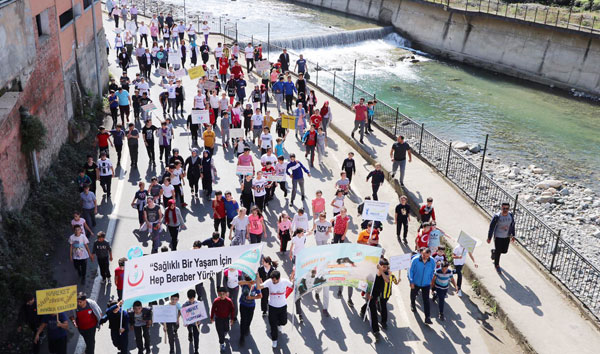 Rizede, Dünya Yürüyüş Günü Düzenlendi