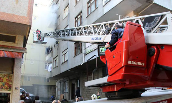 Rize de yangın korkuttu