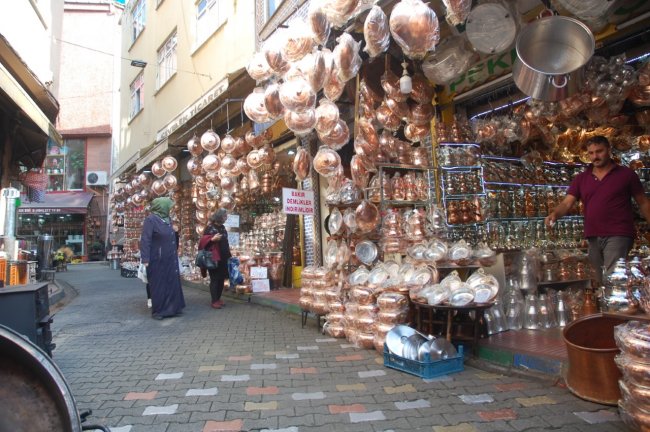 Bakırcılar sokağı ilgi görüyor