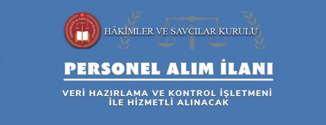 Hâkimler ve Savcılar Kurulu 10 Personel alacak