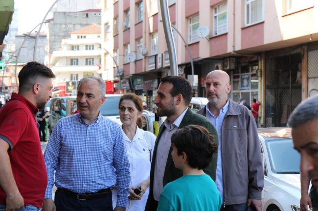 Metin ve AK esnaf ziyaretlerinde bulundu