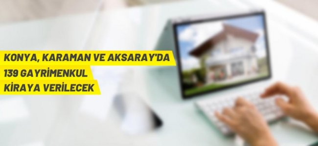 Konya Vakıflar Bölge Müdürlüğü'nden kiralık gayrimenkuller