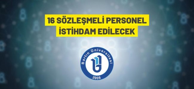 Bartın Üniversitesi Sözleşmeli Personel alacak