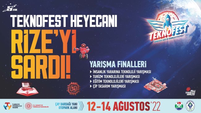 Teknofest Rize’de yarışma düzenliyor
