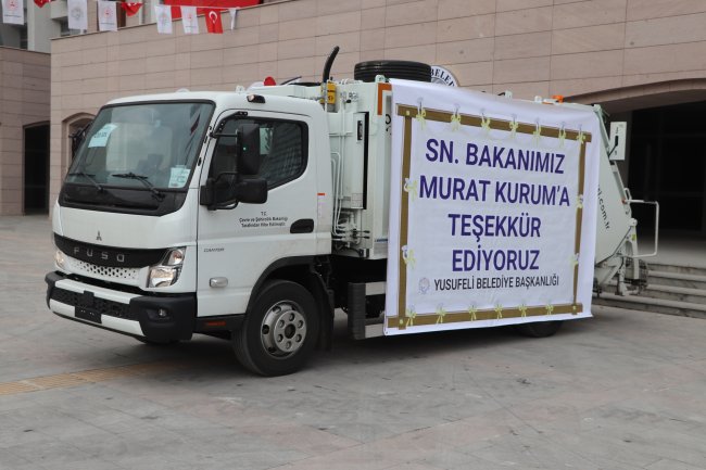 YUSUFELİ BELEDİYESİNE ARAÇ DESTEĞİ
