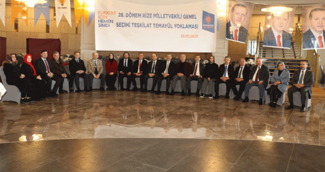 AK PARTİ RİZE ‘DE TEŞKİLAT TEMAYÜLÜ YAPILDI