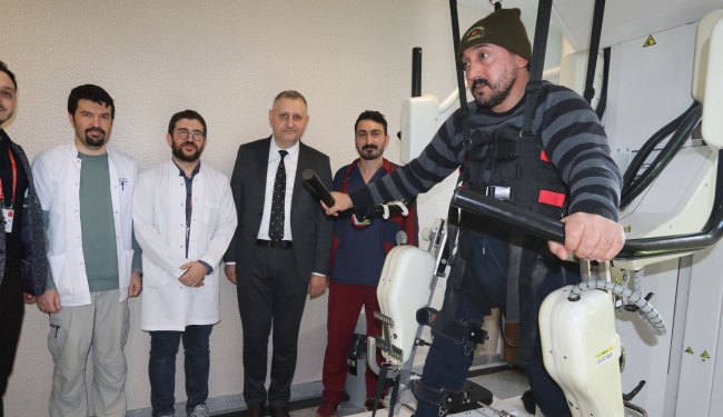 Rize’de “Robotik Rehabilitasyon Cihazı” tedavi yapıyor