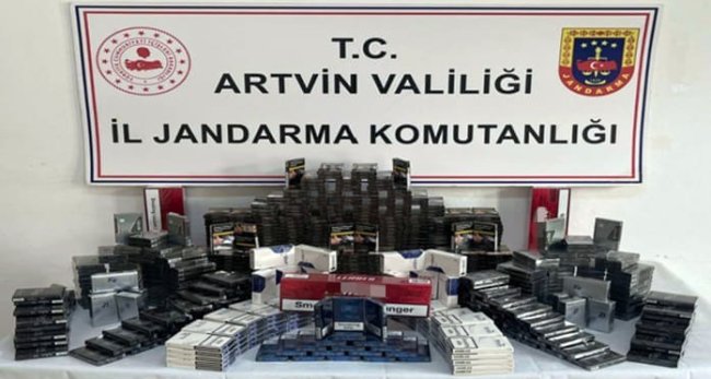 Artvin'de kaçakçılık operasyonları