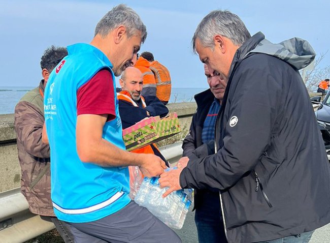 TDV Rize Şubesi heyelan bölgesindeydi