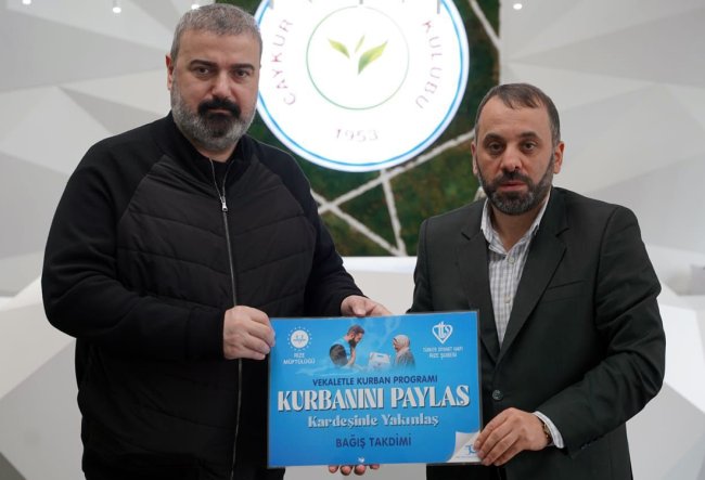 TURGUT TDV YE KURBAN BAĞIŞI YAPTI
