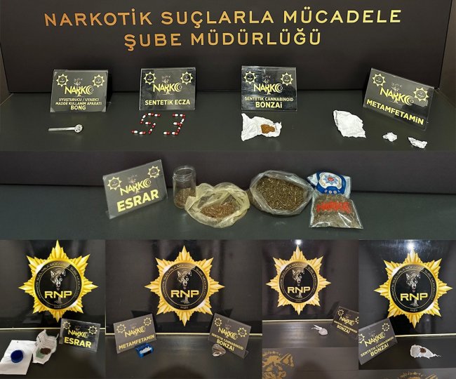 RİZE’DE UYUŞTURUCU OPERASYONU