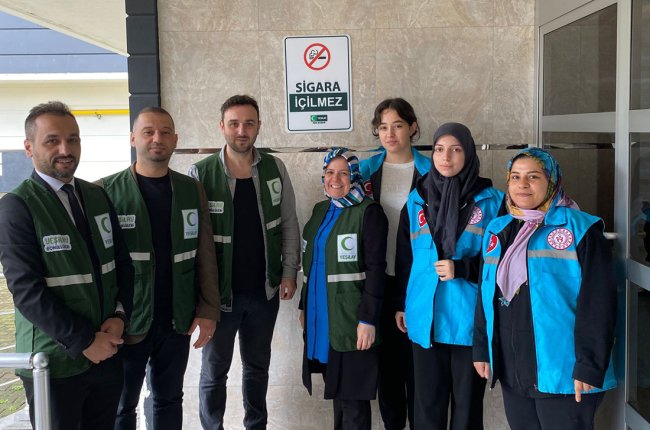 YEŞİLAY DUMANSIZ BİR DÜNYA ÇALIŞMASI YAPTI