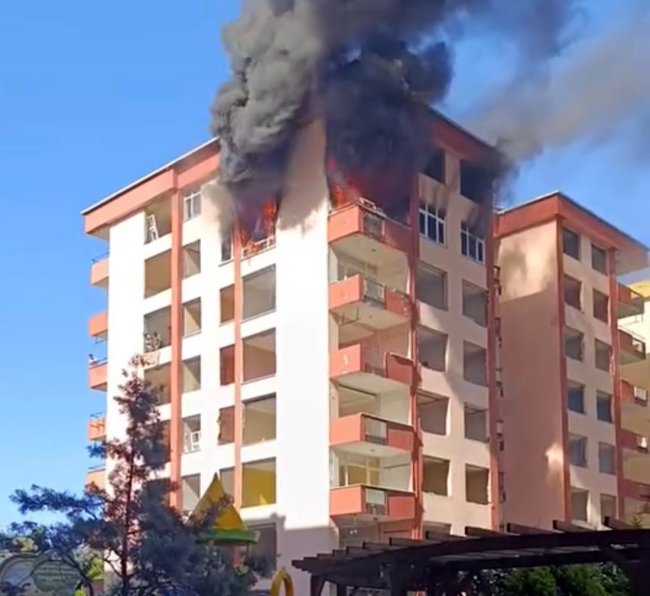 BOŞ BİNADA YANGIN ÇIKTI