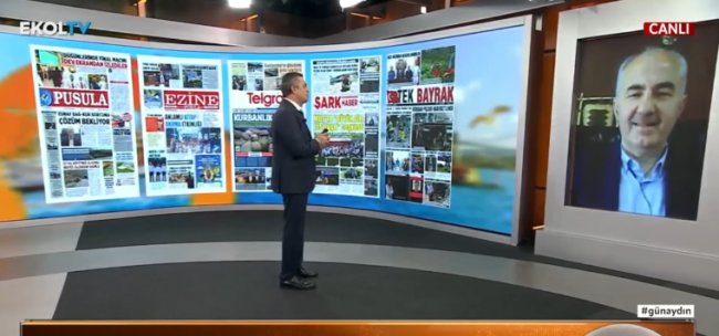 TEK BAYRAK EKOL TV EKRANINDA