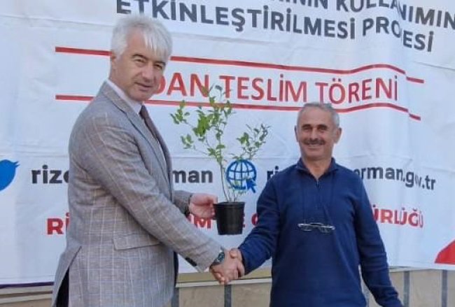 9500 MAVİ YEMİŞ FİDANI DAĞITILDI
