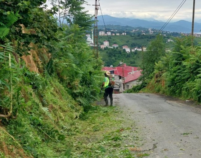 İYİDERE BELEDİYESİNDEN YOL TEMİZLİĞİ