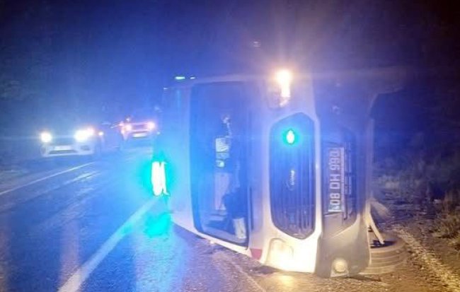 Şavşat-Artvin Karayolunda Ambulans Kazası