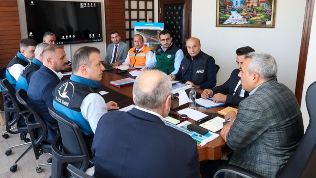 AFET SONRASI ÇALIŞMALAR DEĞERLENDİRİLDİ