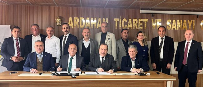 Artvin Ticaret Borsası ile Ardahan Ticaret ve Sanayi Odası Kardeş Oda Oldu