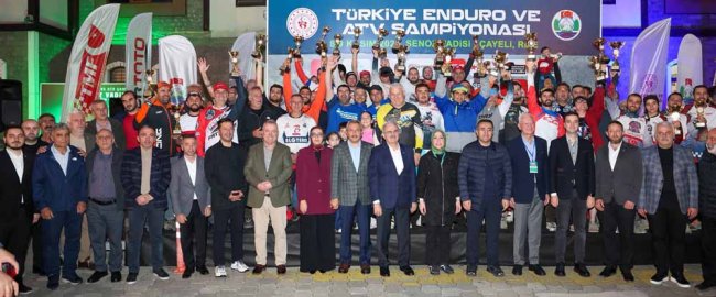 Türkiye Enduro ve ATV Şampiyonası Ödül Töreni Gerçekleştirildi