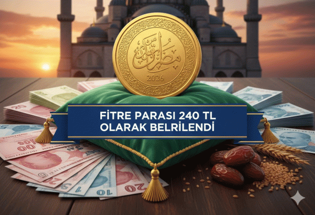 DİN İŞLERİ YÜKSEK KURULU 2026 YILI FİTRE MİKTARINI AÇIKLADI 240 TL OLARAK BELİRLENDİ