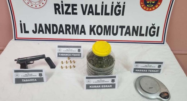 KALKANDERE’DE ESRAR VE SİLAH ÇIKTI