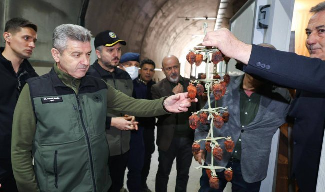 Artvin Valisi Ergün, mantar üretim tesisini inceledi