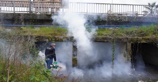 SİVRİSİNEK LARVA DÖNEMİ İÇİN RİZE BELEDİYESİ EKİPLERİ İLAÇLAMA ÇALIŞMALARINA BAŞLADI