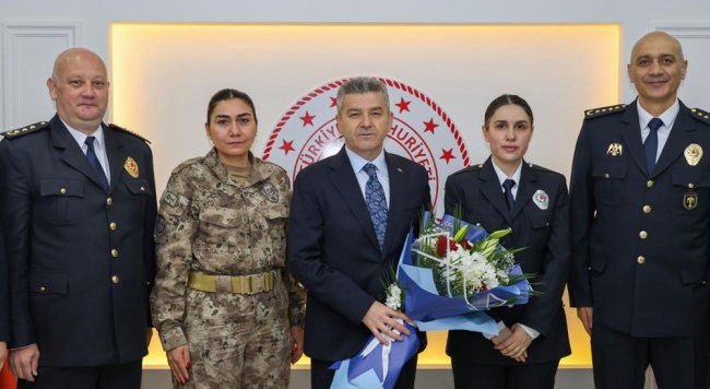 Artvin Valisi Ergün, Polis Teşkilatı'nı kabul etti