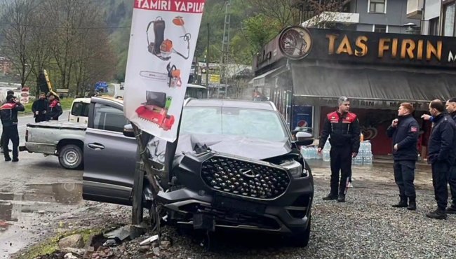 ÇAMLIHEMŞİNDE KAZA