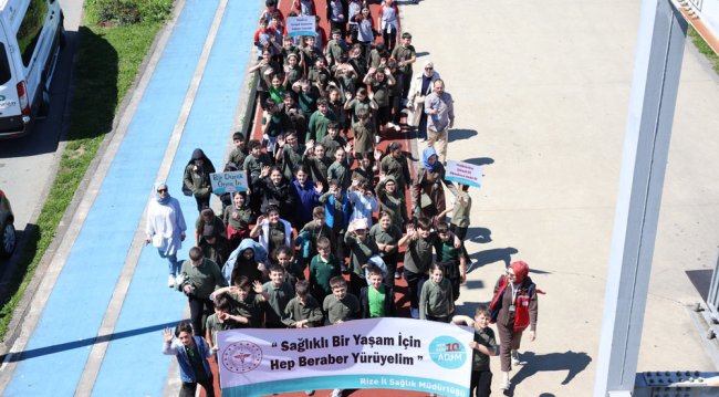 SAĞLIK İÇİN YÜRÜDÜLER