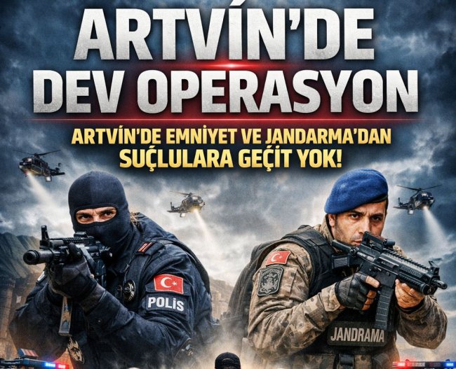 ARTVİN’DE SUÇA GEÇİT YOK: 8 GÜNDE 63 ARANAN ŞAHIS YAKALANDI