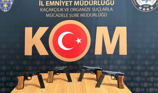 RİZE’DE 10 ADET RUHSATSIZ TABANCA ELE GEÇİRİLDİ