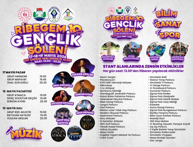 RİBEGEM Gençlik Şöleni Başlıyor
