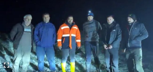 MAHSUR KALAN 6 KİŞİ EKİPLERİN BAŞARILI ÇALIŞMASIYLA KURTARILDI