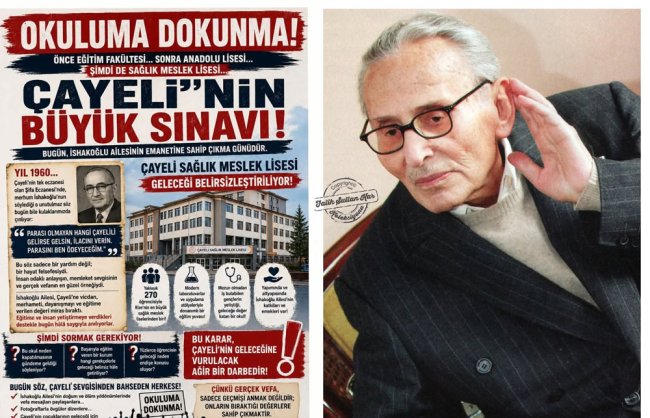 HAYIRSEVER İŞ ADAMI AHMET HAMDI İSHAKOĞLU VE OKULUMA DOKUNMA