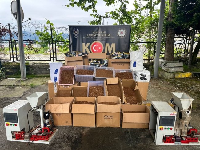 RİZE EMNİYETİNDEN KAÇAKÇILARA OPERASYON