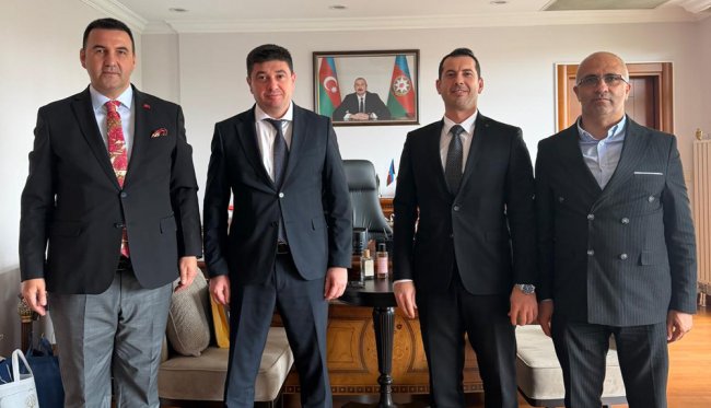 TÜMKON VE ARTKAFKON’DAN KARDEŞ ÜLKE BAŞKONSOLOSU ZAMİN ALİYEV’E ANLAMLI ZİYARET